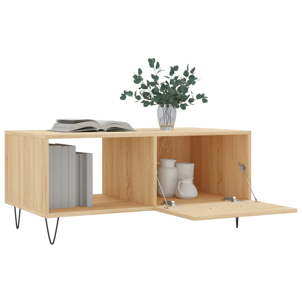 Coffee Table Sonoma Oak 90x50x40 cm Engineered Wood