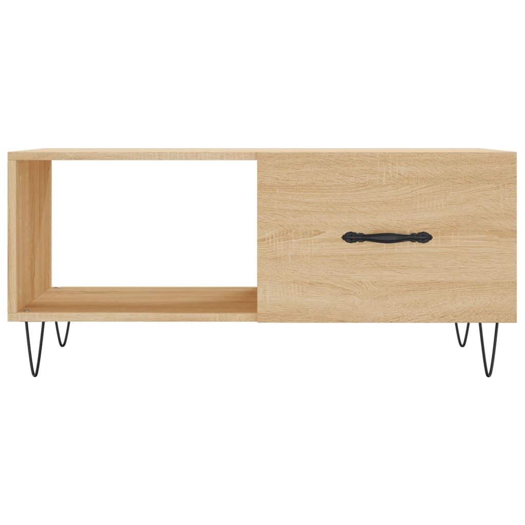 Coffee Table Sonoma Oak 90x50x40 cm Engineered Wood