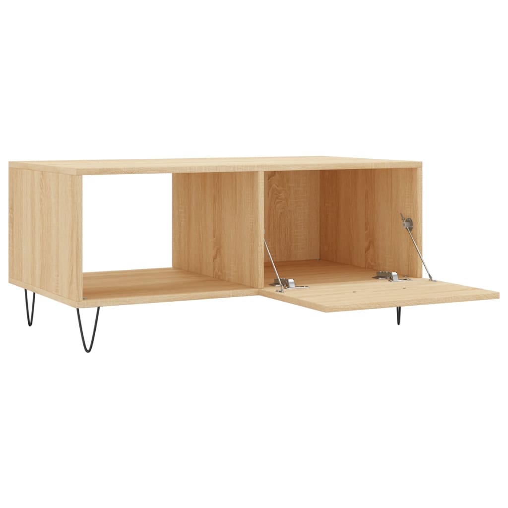 Coffee Table Sonoma Oak 90x50x40 cm Engineered Wood
