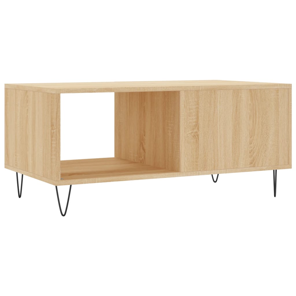 Coffee Table Sonoma Oak 90x50x40 cm Engineered Wood