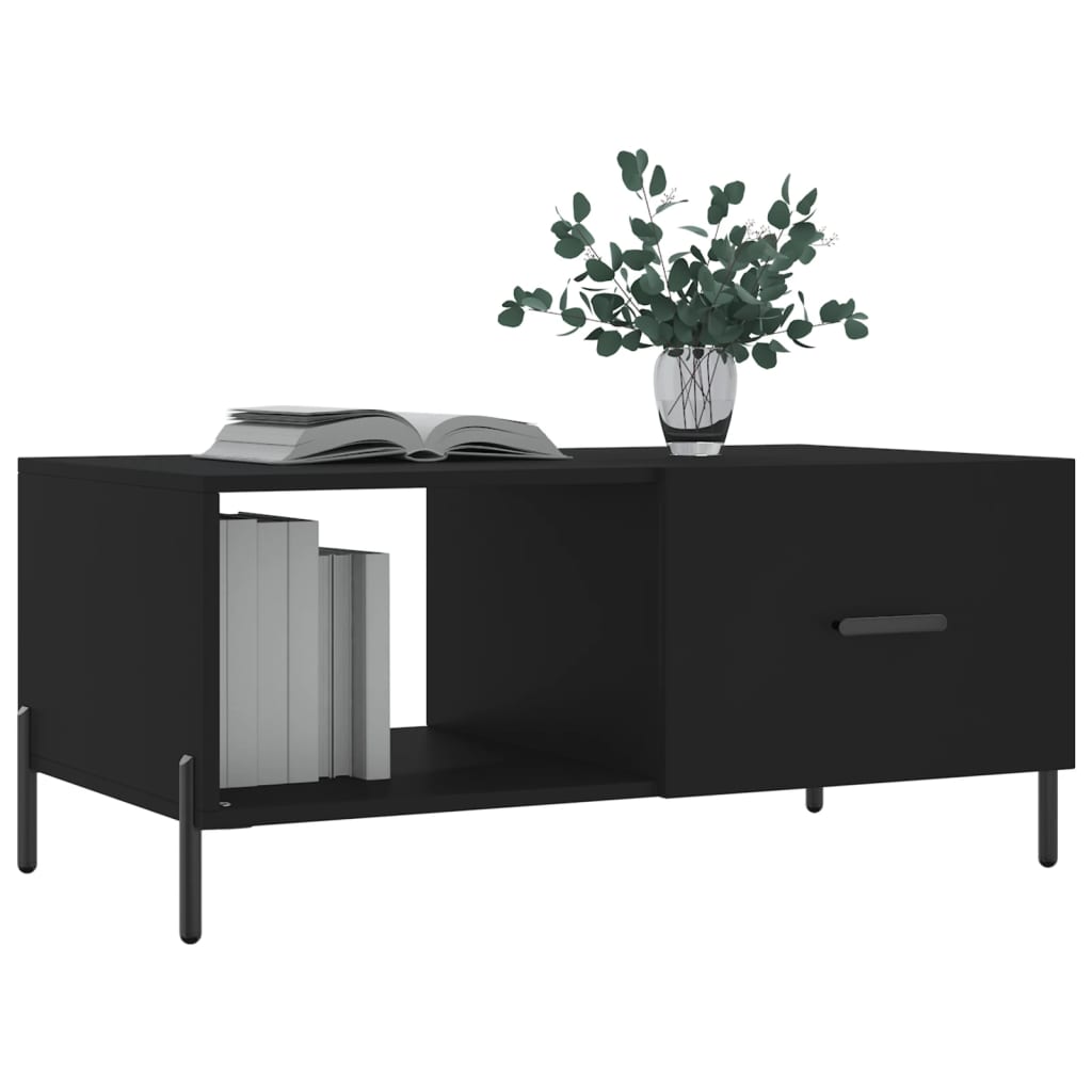 Coffee Table Black 90x50x40 cm Engineered Wood