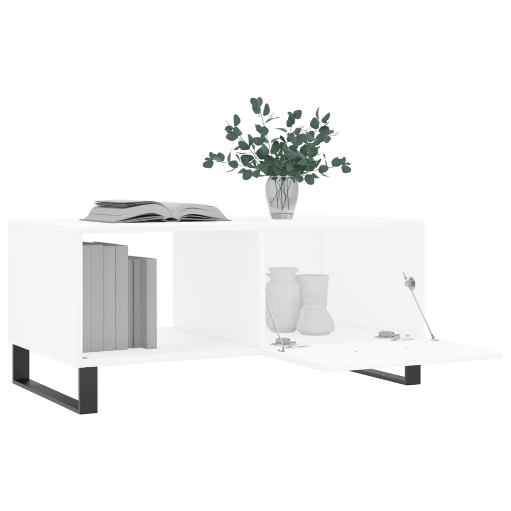 Coffee Table White 90x50x40 cm Engineered Wood