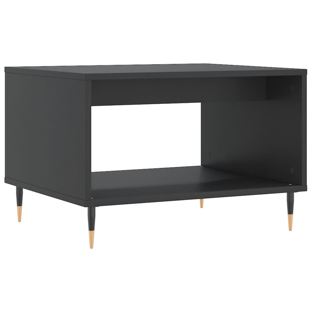 Coffee Table Black 60x50x40 cm Engineered Wood