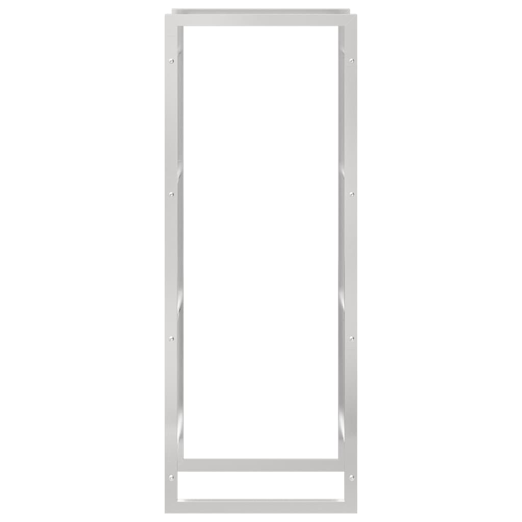 Firewood Rack 50x28x132 cm Stainless Steel