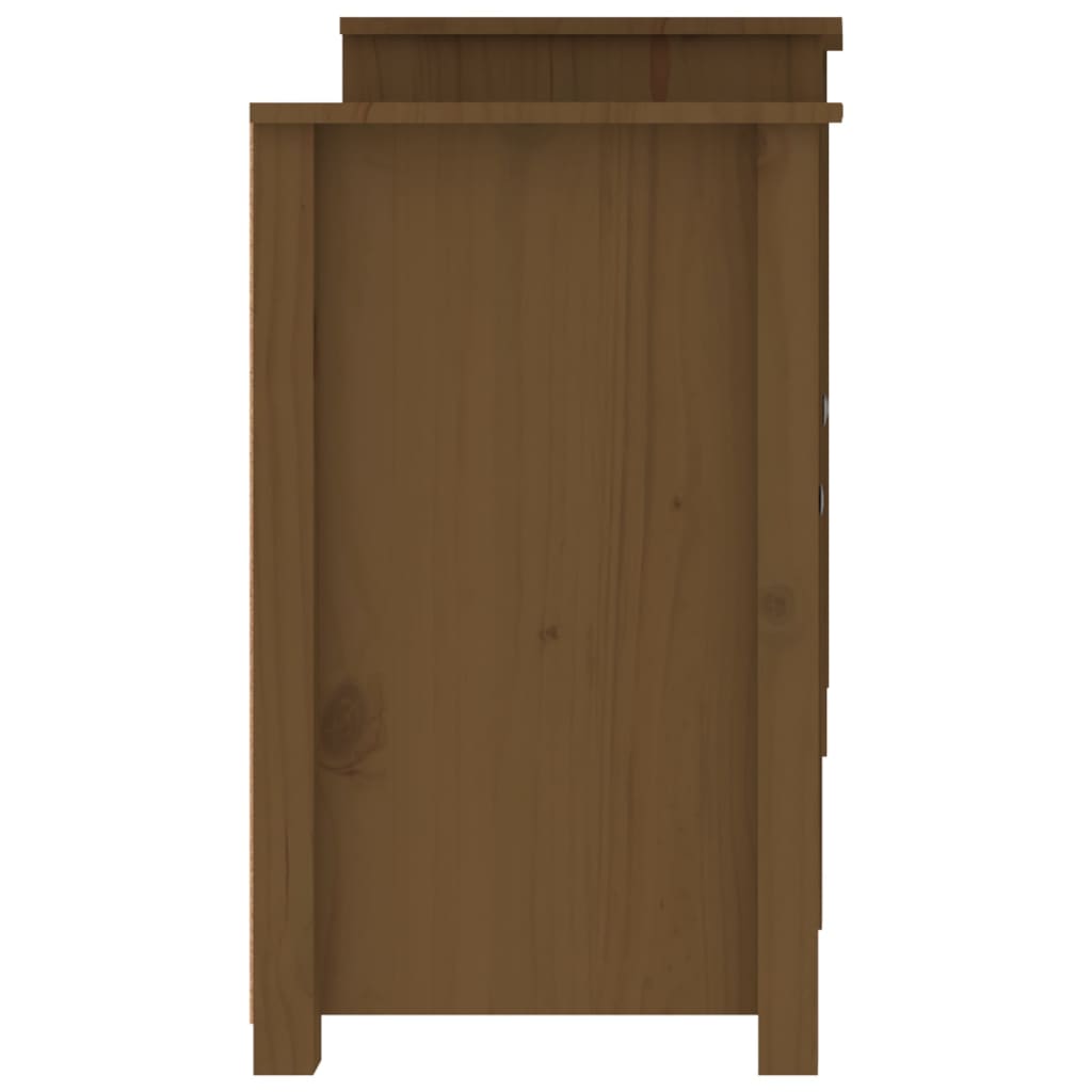 Sideboard Honey Brown 164x37x68 cm Solid Wood Pine