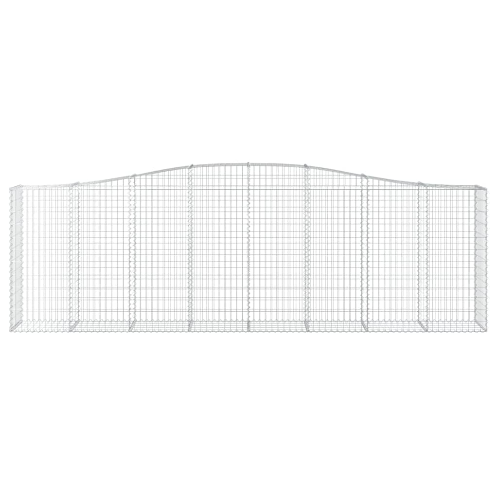 Arched Gabion Baskets 3 pcs 400x50x120/140 cm Galvanised Iron