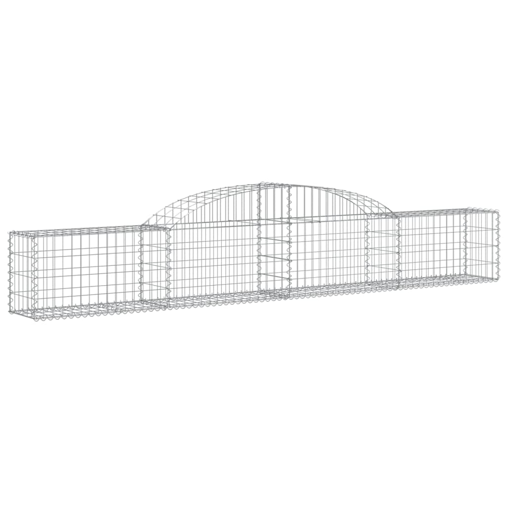 Arched Gabion Baskets 11 pcs 300x30x40/60 cm Galvanised Iron