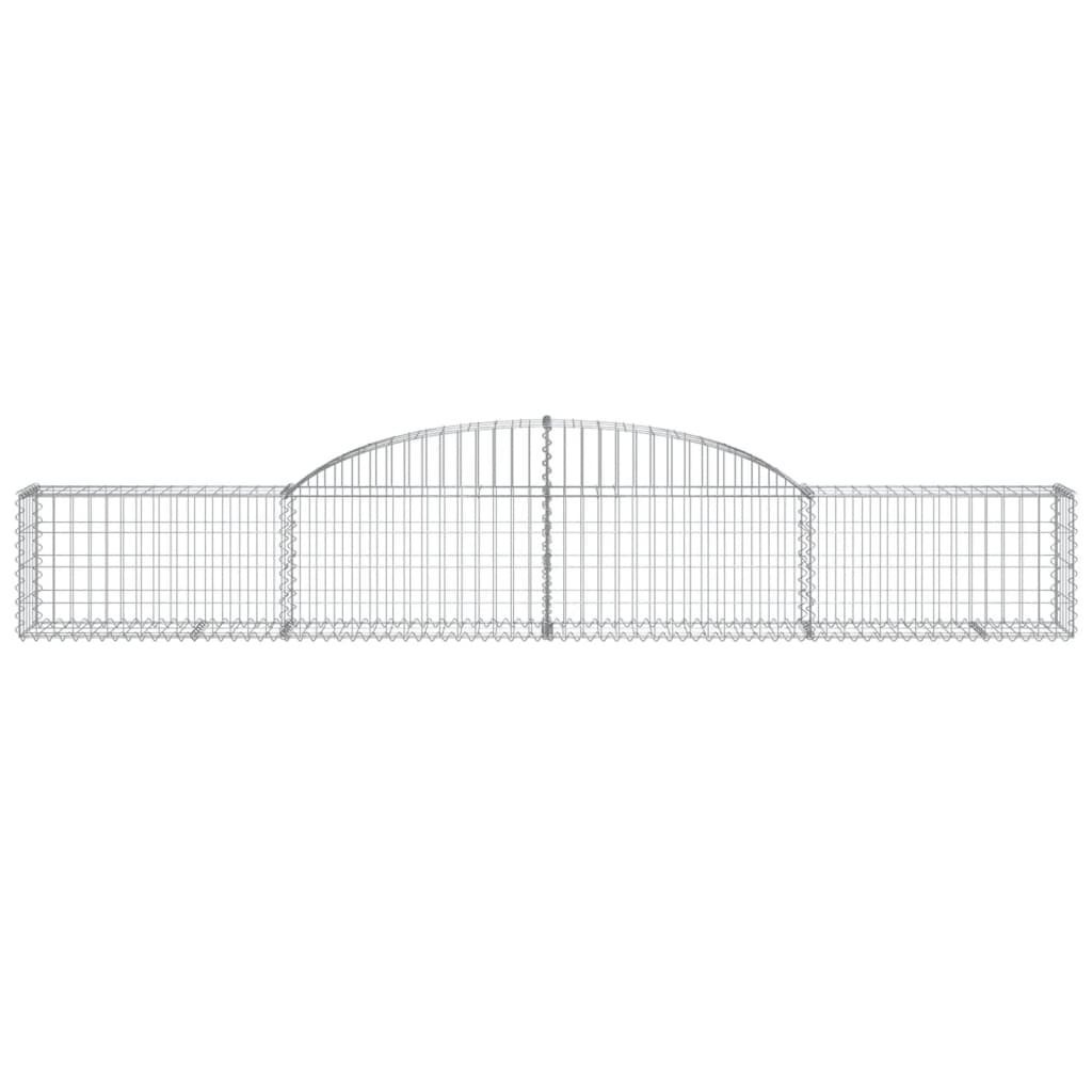 Arched Gabion Baskets 11 pcs 300x30x40/60 cm Galvanised Iron