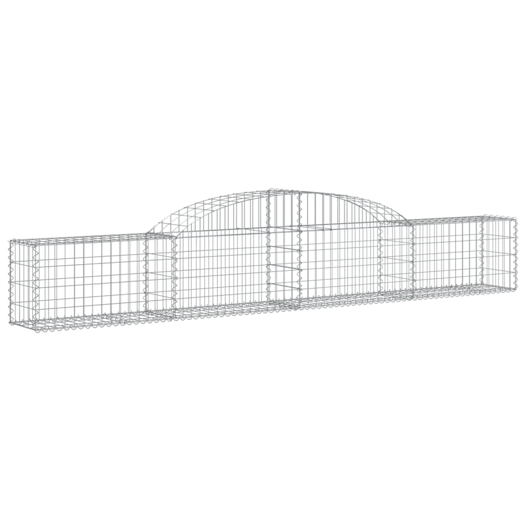 Arched Gabion Baskets 12 pcs 300x30x40/60 cm Galvanised Iron