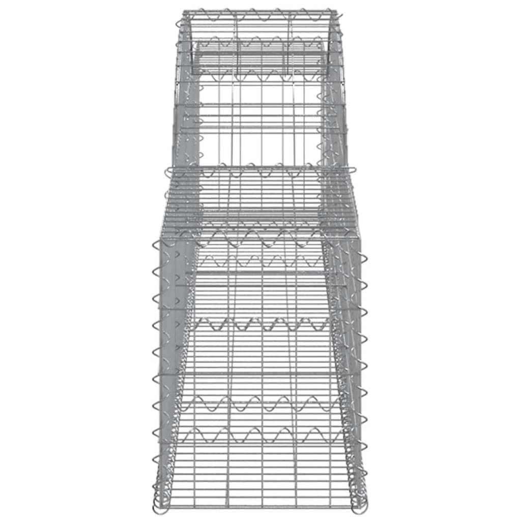 Arched Gabion Baskets 12 pcs 300x30x40/60 cm Galvanised Iron