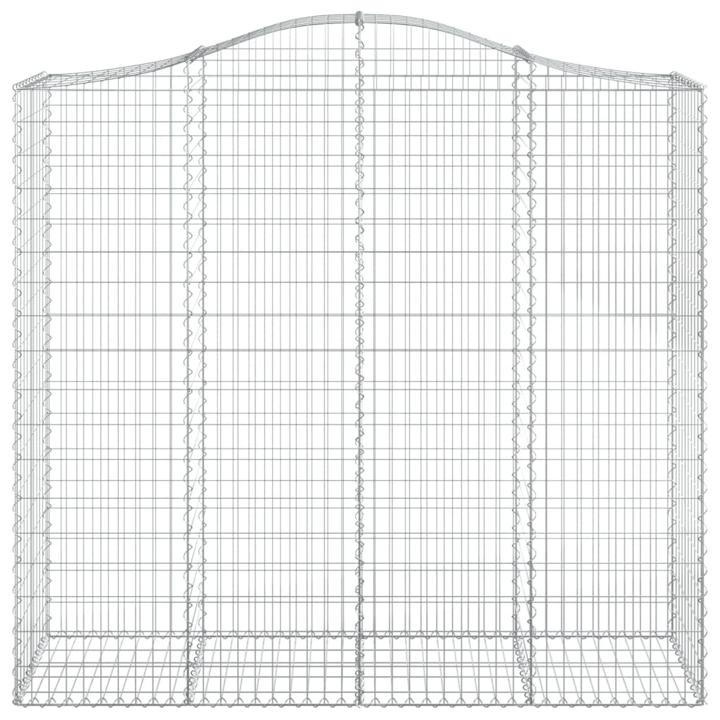 Arched Gabion Basket 200x50x180/200 cm Galvanised Iron