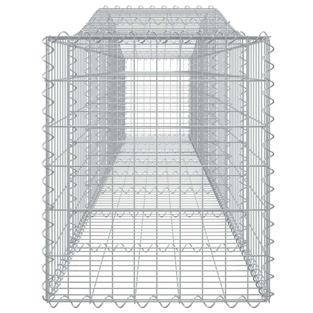 Arched Gabion Basket 400x50x60/80 cm Galvanised Iron