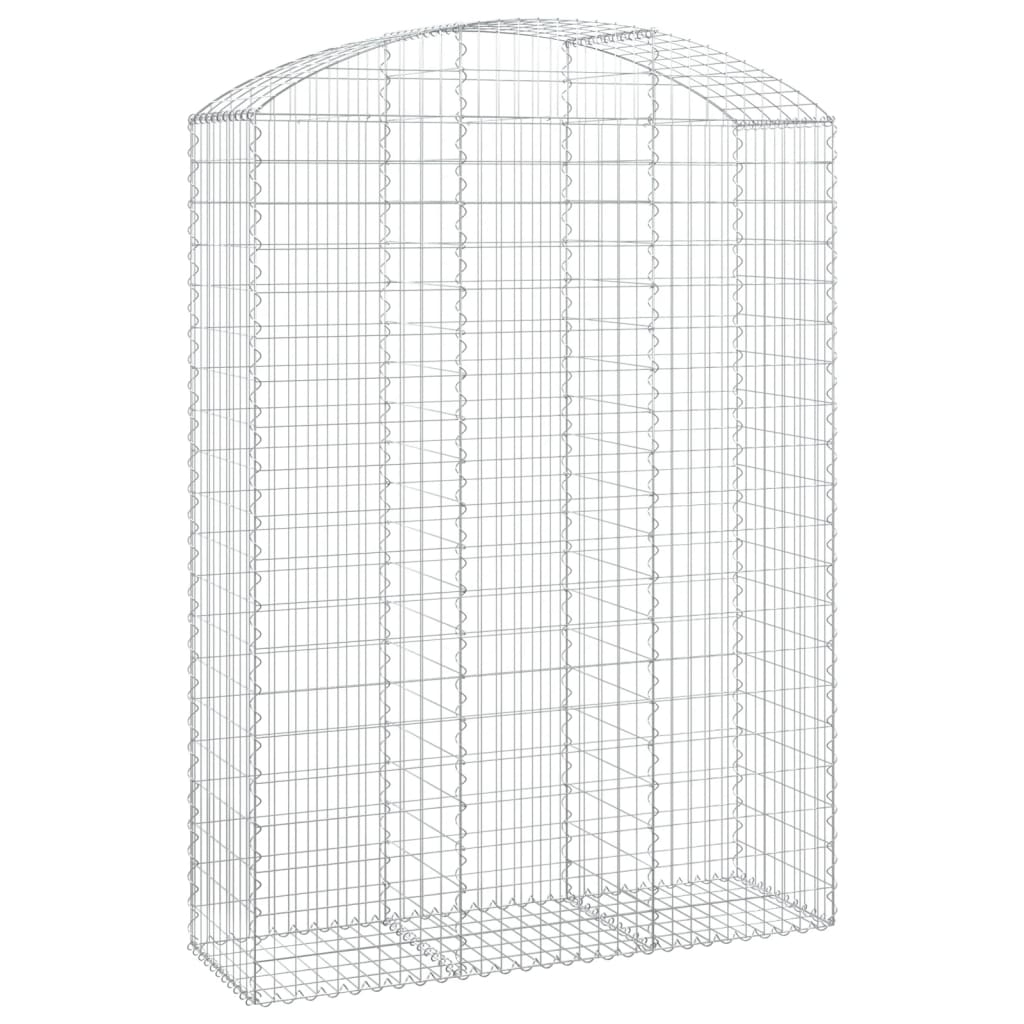 Arched Gabion Basket 150x50x200/220 cm Galvanised Iron