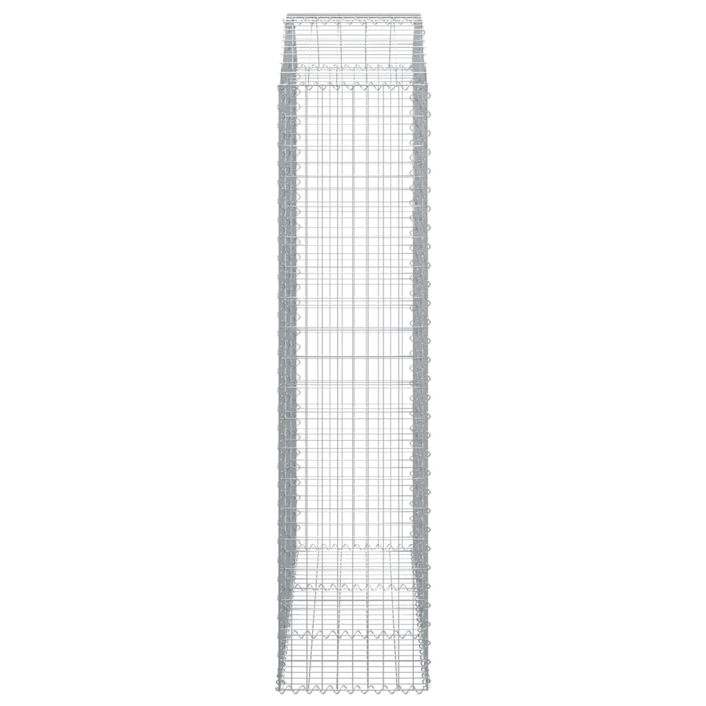 Arched Gabion Basket 150x50x200/220 cm Galvanised Iron