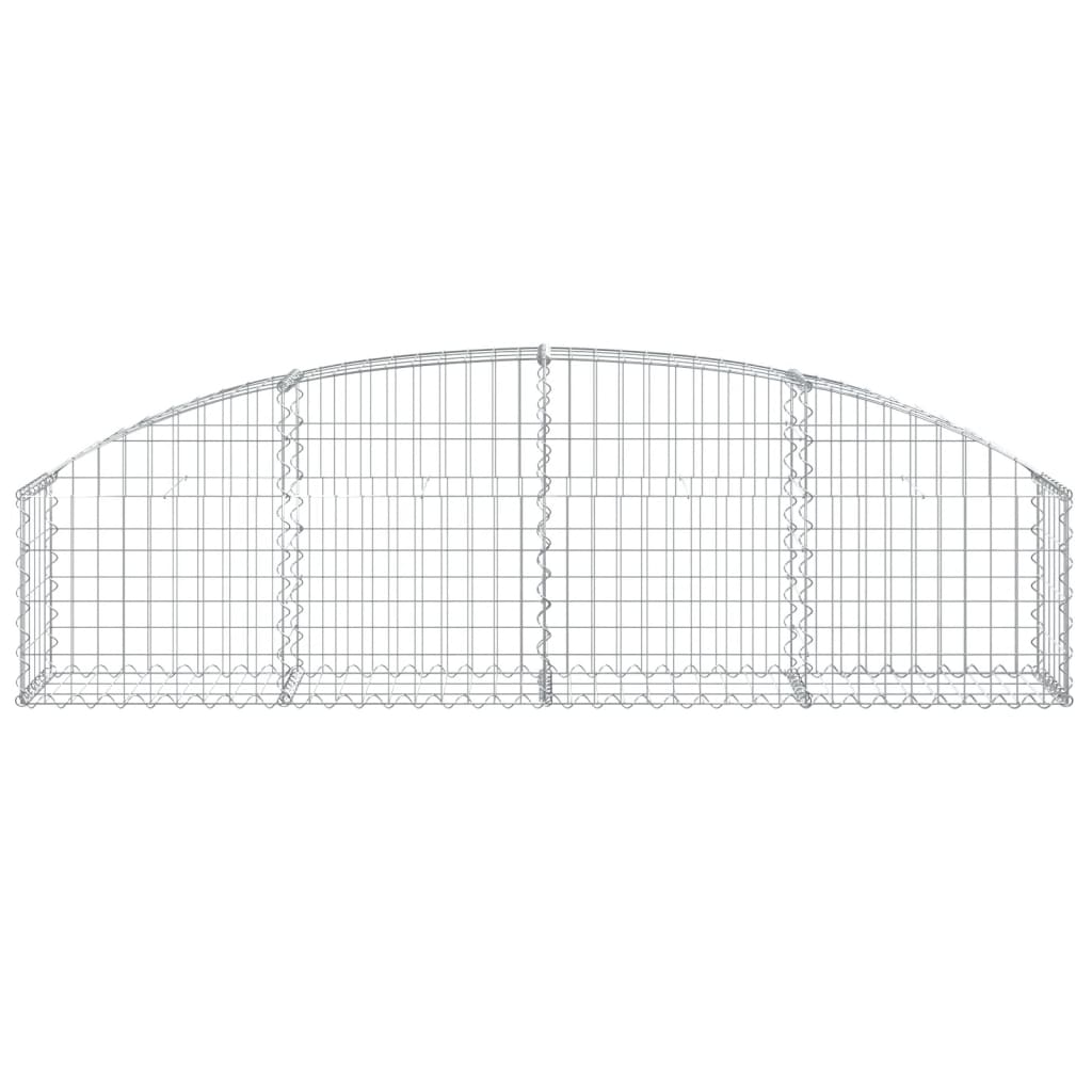 Arched Gabion Basket 200x30x40/60 cm Galvanised Iron