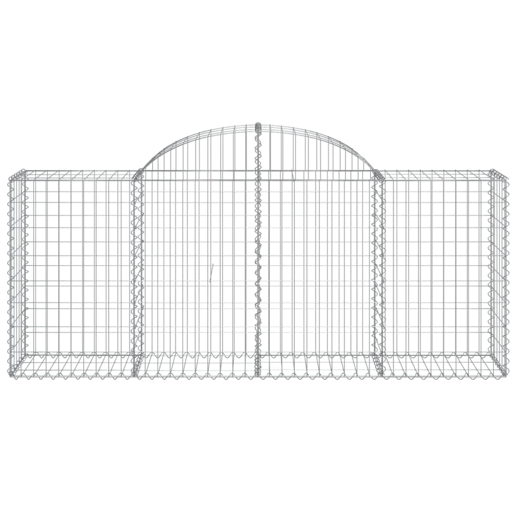 Arched Gabion Basket 200x50x80/100 cm Galvanised Iron