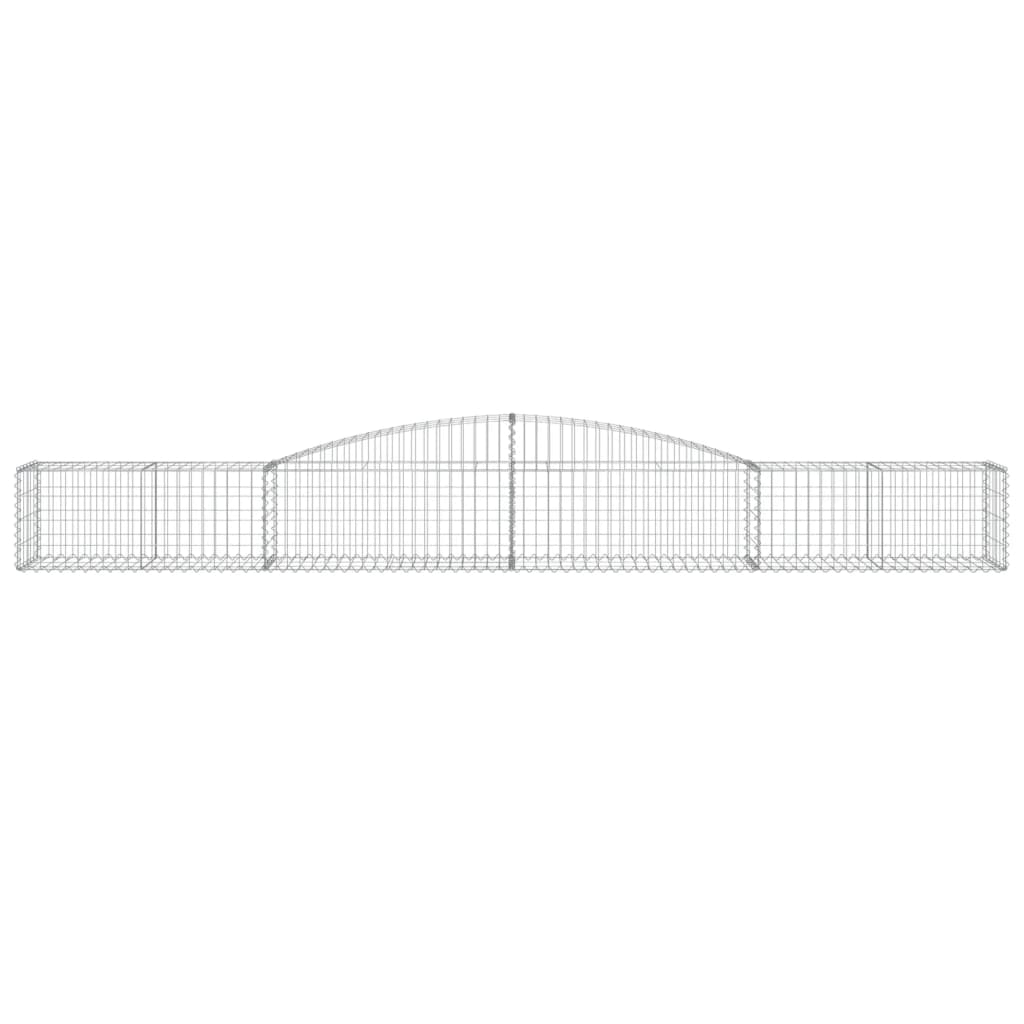 Arched Gabion Basket 400x50x40/60 cm Galvanised Iron