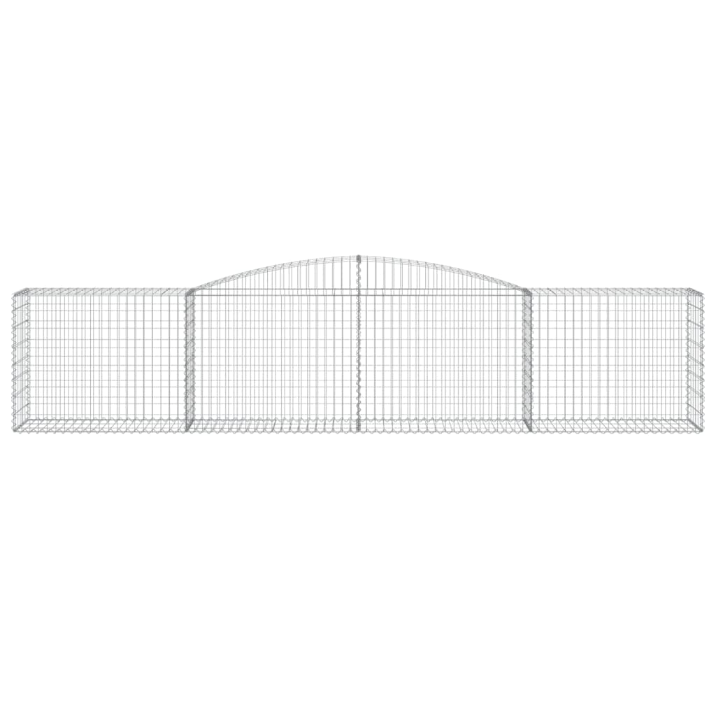 Arched Gabion Basket 400x50x80/100 cm Galvanised Iron