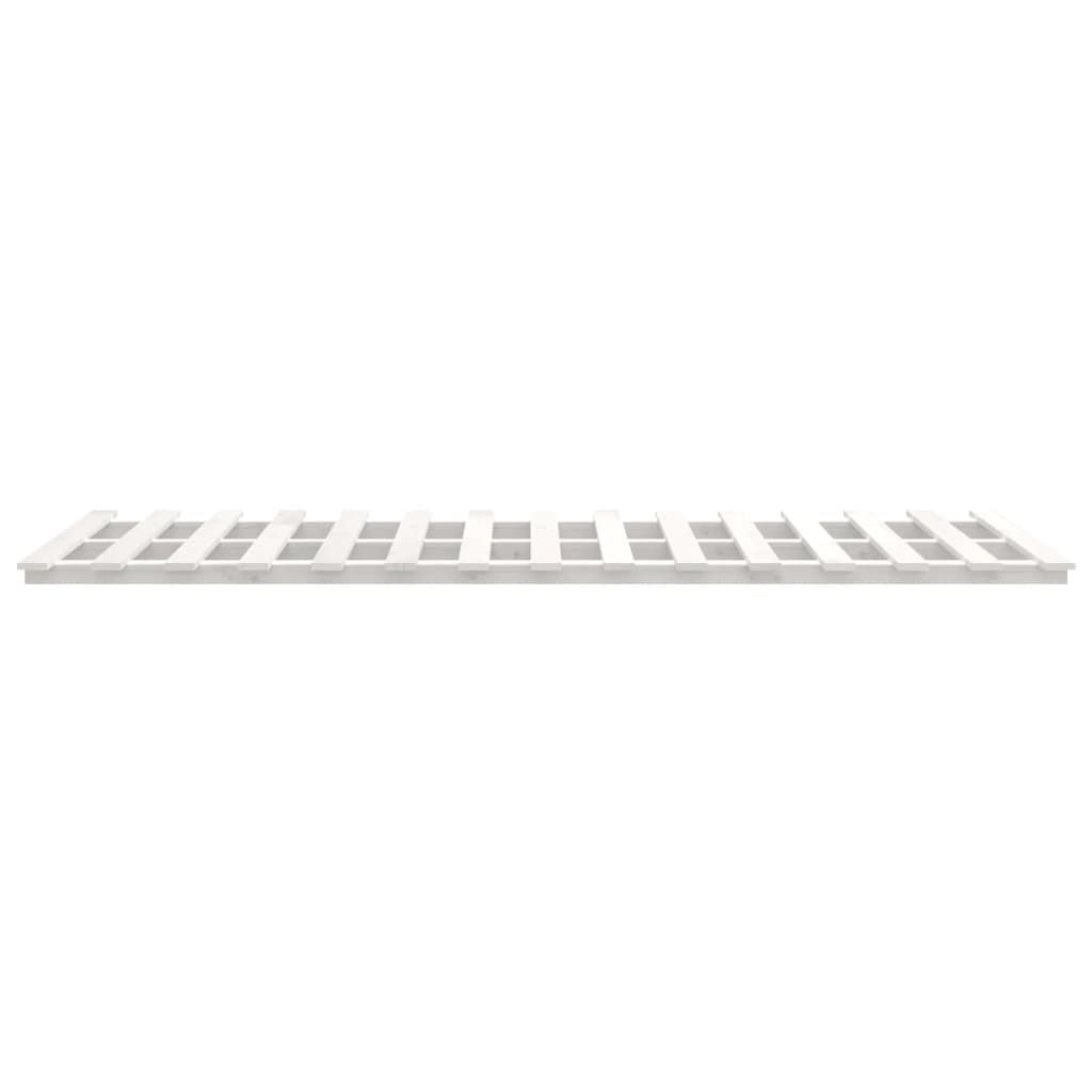 Bed Frame without Mattress White 90x200 cm Solid Wood Pine