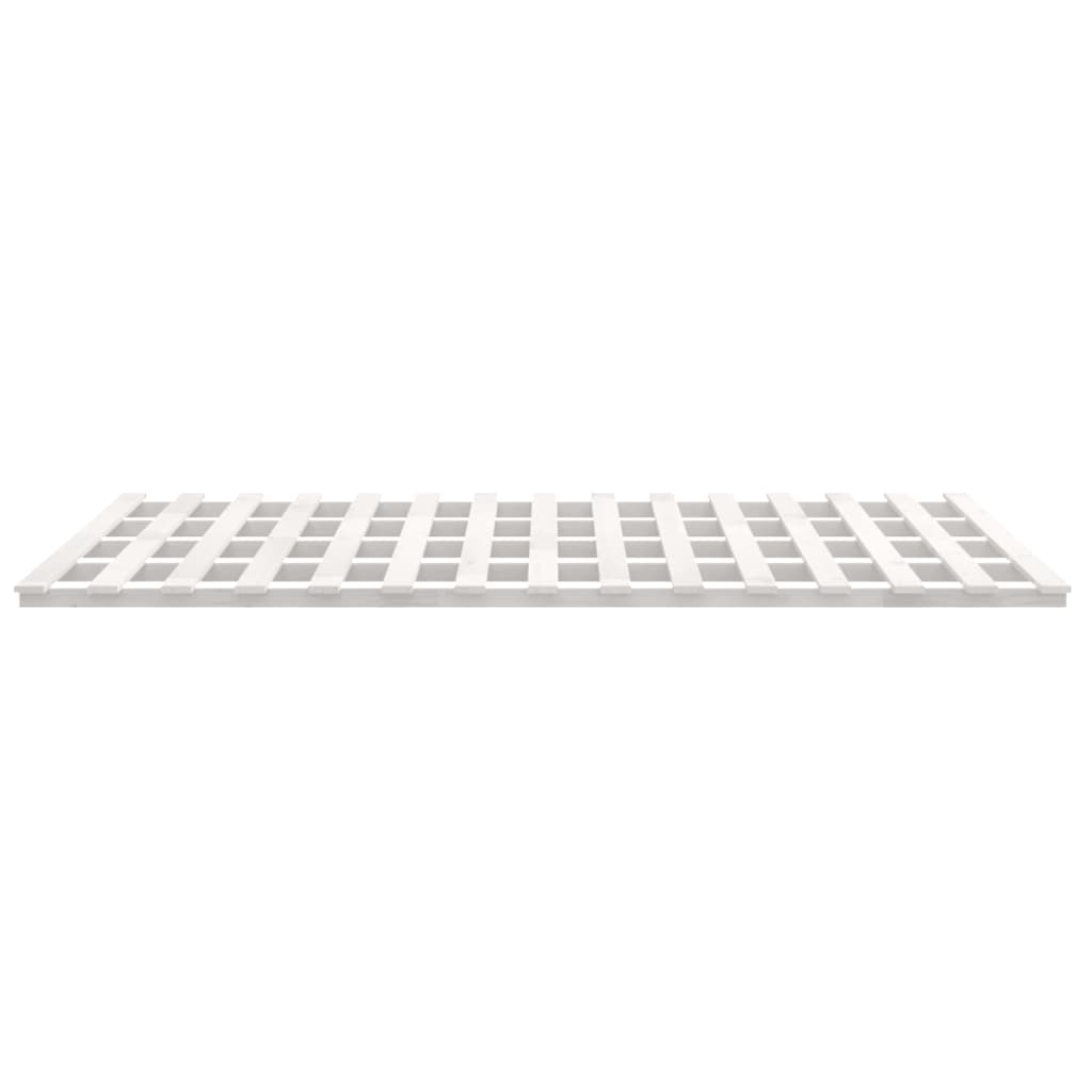 Bed Frame without Mattress White 160x200 cm Solid Wood Pine