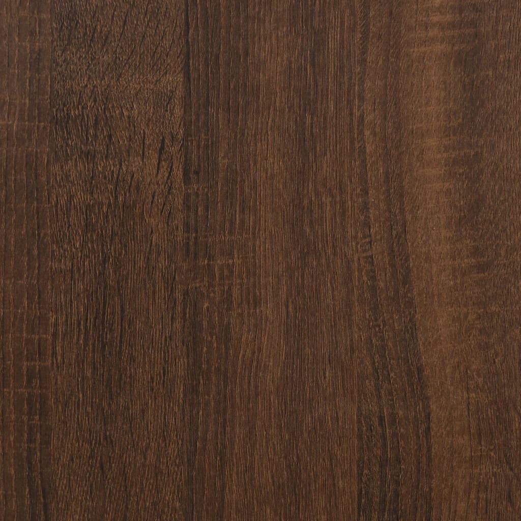 Book Cabinet Brown Oak 45x24x160 cm Engineered Wood