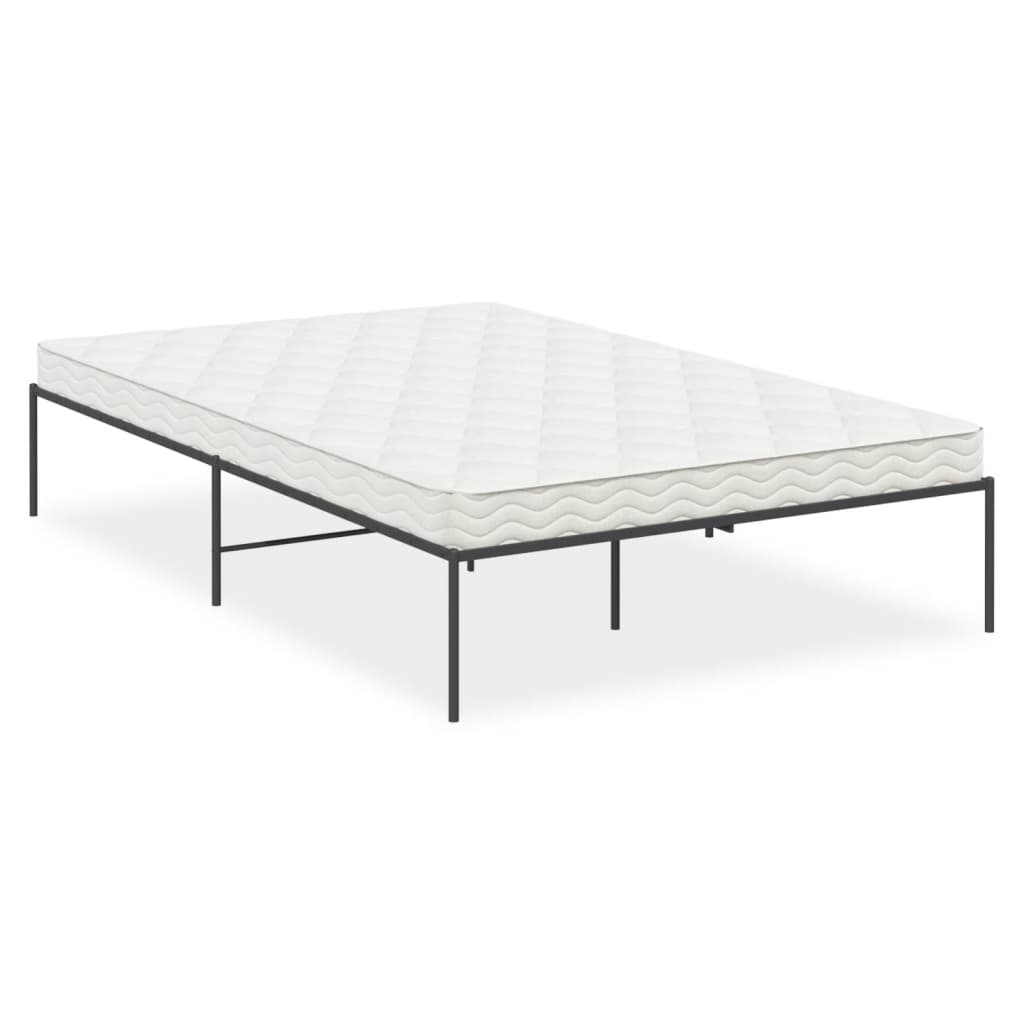 Metal Bed Frame without Mattress Black 120x200cm