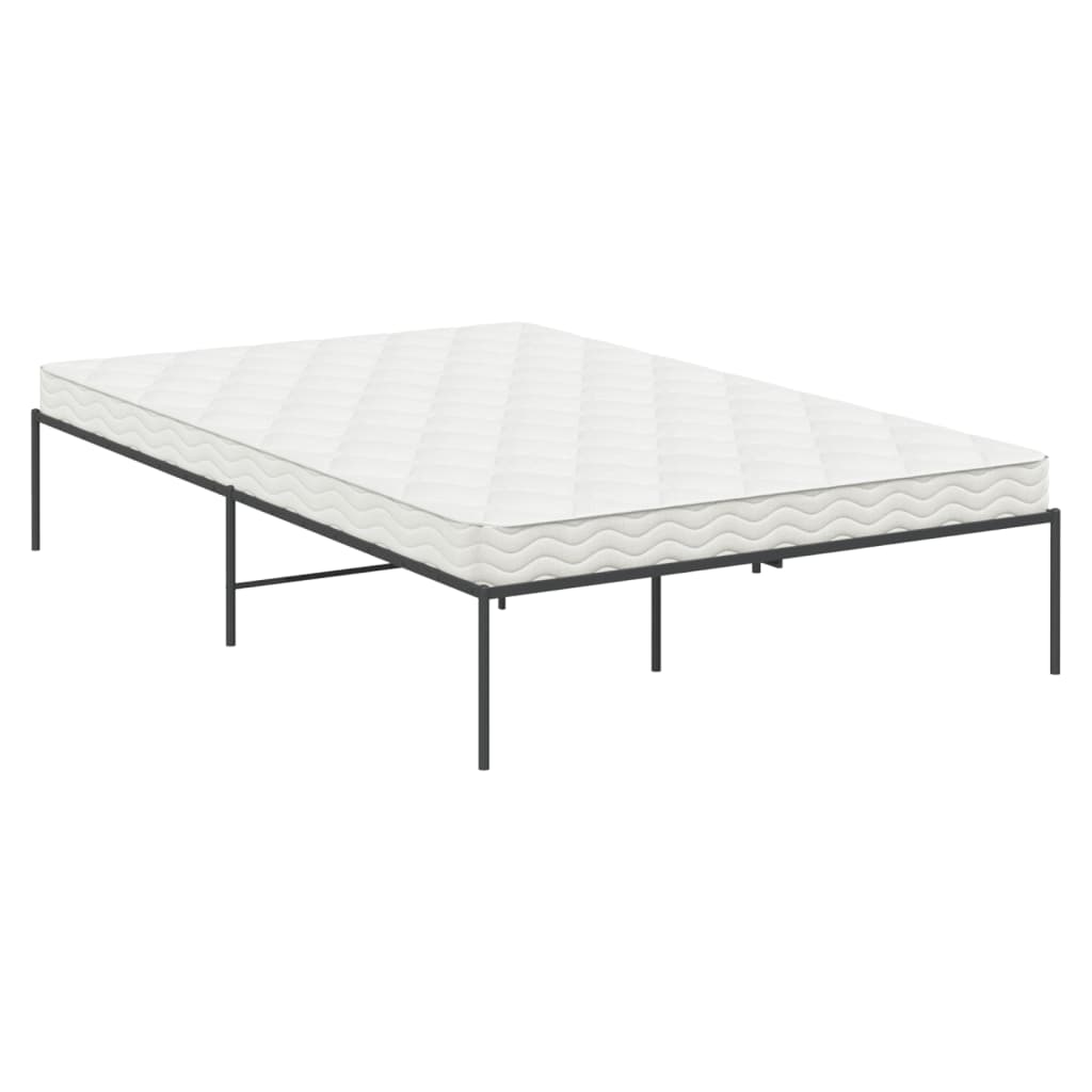 Metal Bed Frame without Mattress Black 120x200cm