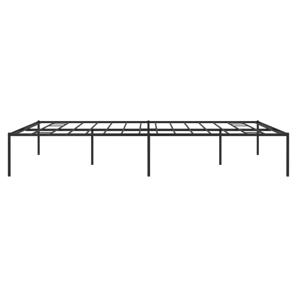 Metal Bed Frame without Mattress Black 120x200cm