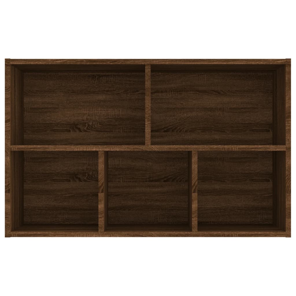 Book Cabinet/Sideboard Brown Oak 50x25x80 cm Engineered Wood