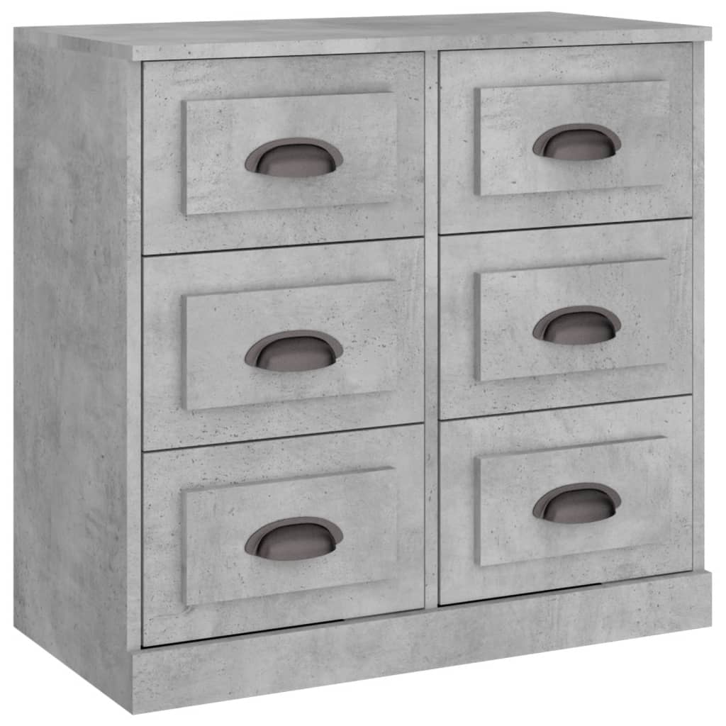 Sideboard Concrete Grey 70x35.5x67.5 cm Engineered Wood