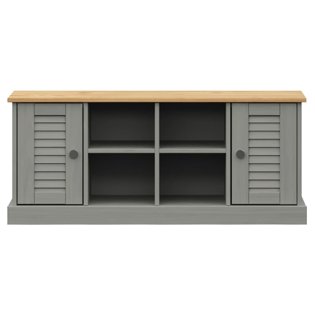 Shoe Bench VIGO Grey 106x35x45 cm Solid Wood Pine