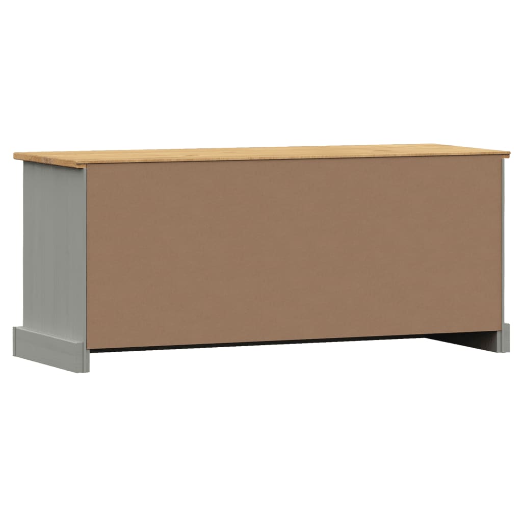 Shoe Bench VIGO Grey 106x35x45 cm Solid Wood Pine