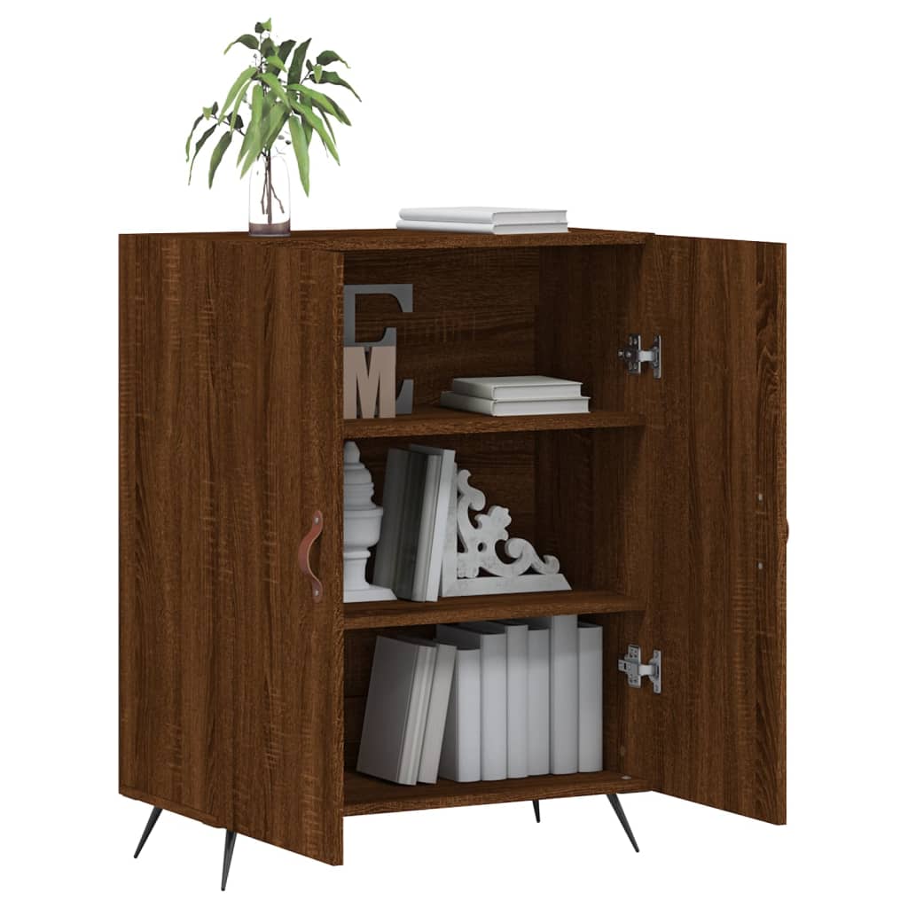 Sideboard Brown Oak 69.5x34x90 cm Engineered Wood