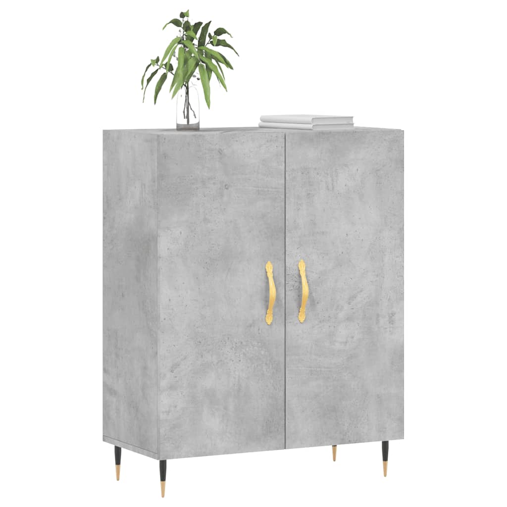 Sideboard Concrete Grey 69.5x34x90 cm Engineered Wood