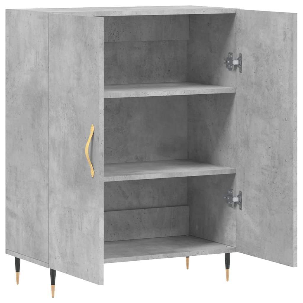 Sideboard Concrete Grey 69.5x34x90 cm Engineered Wood