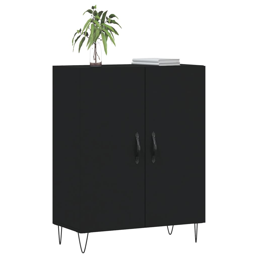 Sideboard Black 69.5x34x90 cm Engineered Wood