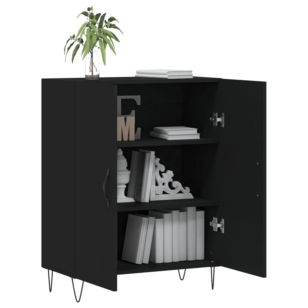 Sideboard Black 69.5x34x90 cm Engineered Wood
