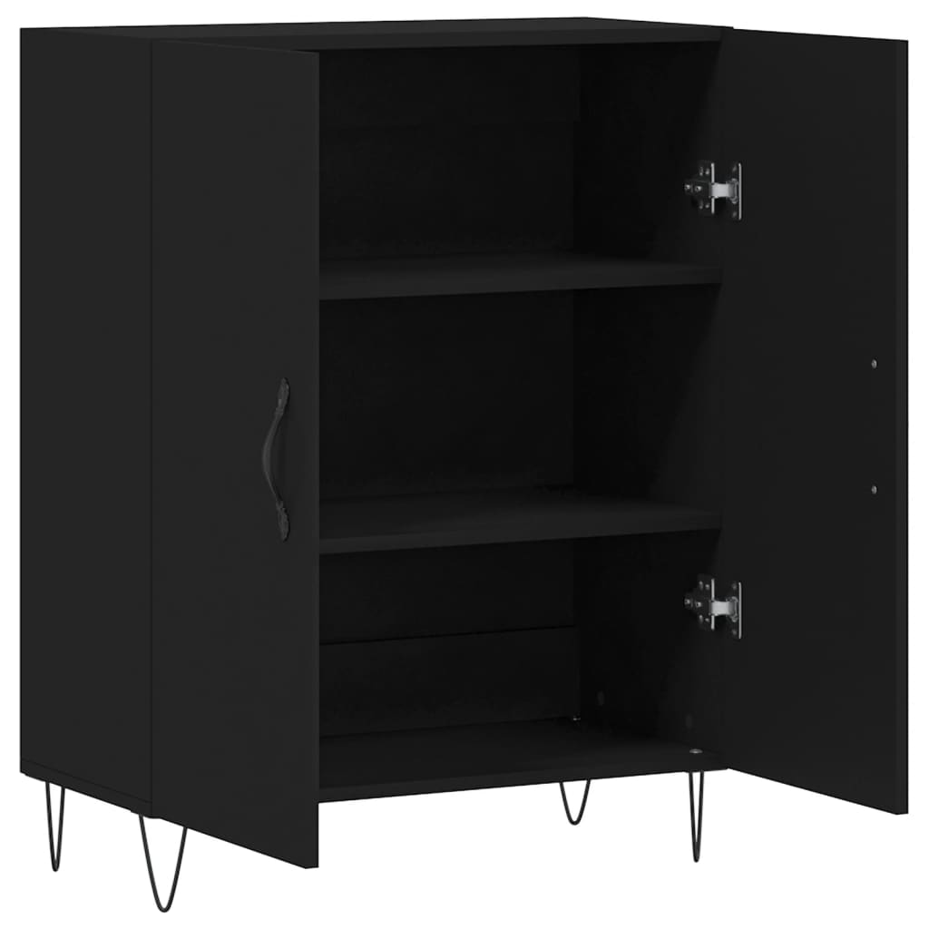 Sideboard Black 69.5x34x90 cm Engineered Wood