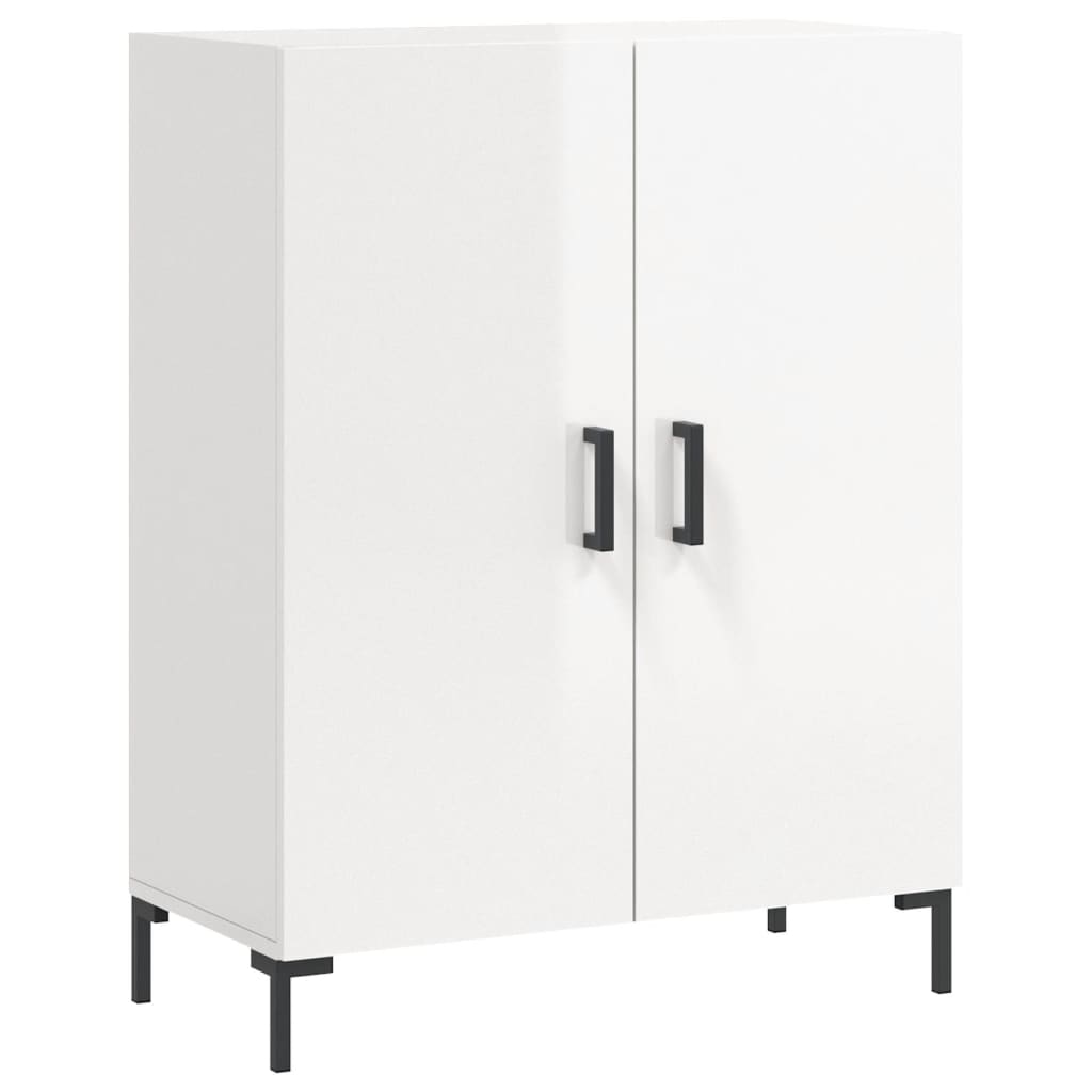 Sideboard High Gloss White 69.5x34x90 cm Engineered Wood