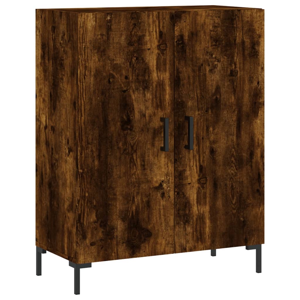 Sideboard Smoked Oak 69.5x34x90 cm Engineered Wood