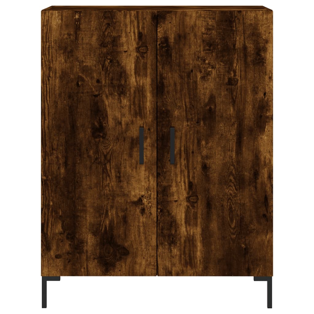 Sideboard Smoked Oak 69.5x34x90 cm Engineered Wood