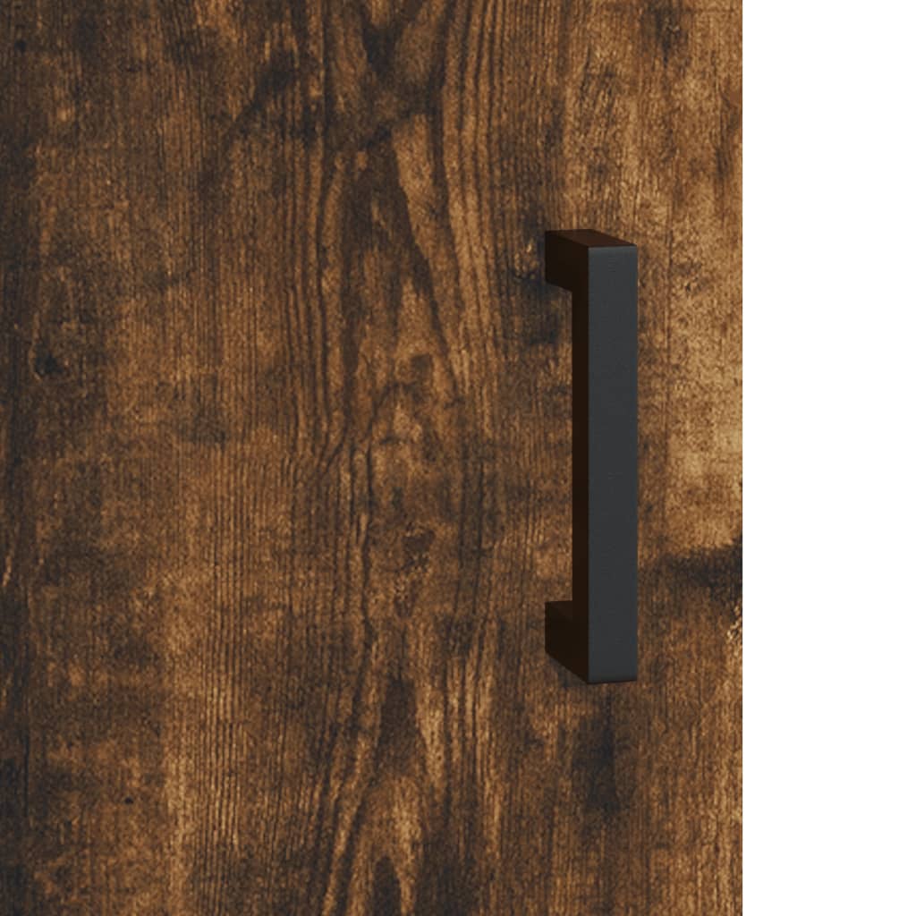 Sideboard Smoked Oak 69.5x34x90 cm Engineered Wood