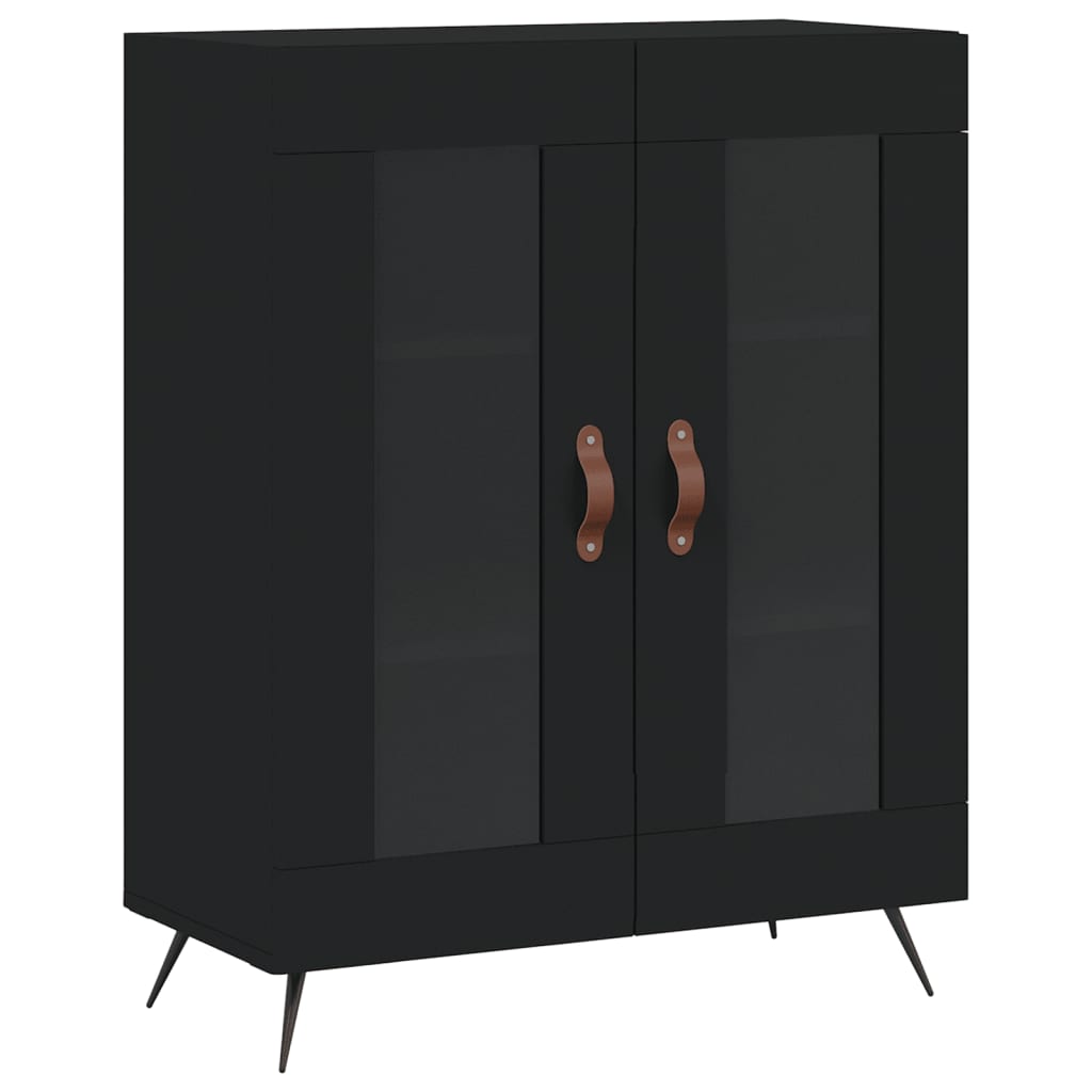 Sideboard Black 69.5x34x90 cm Engineered Wood