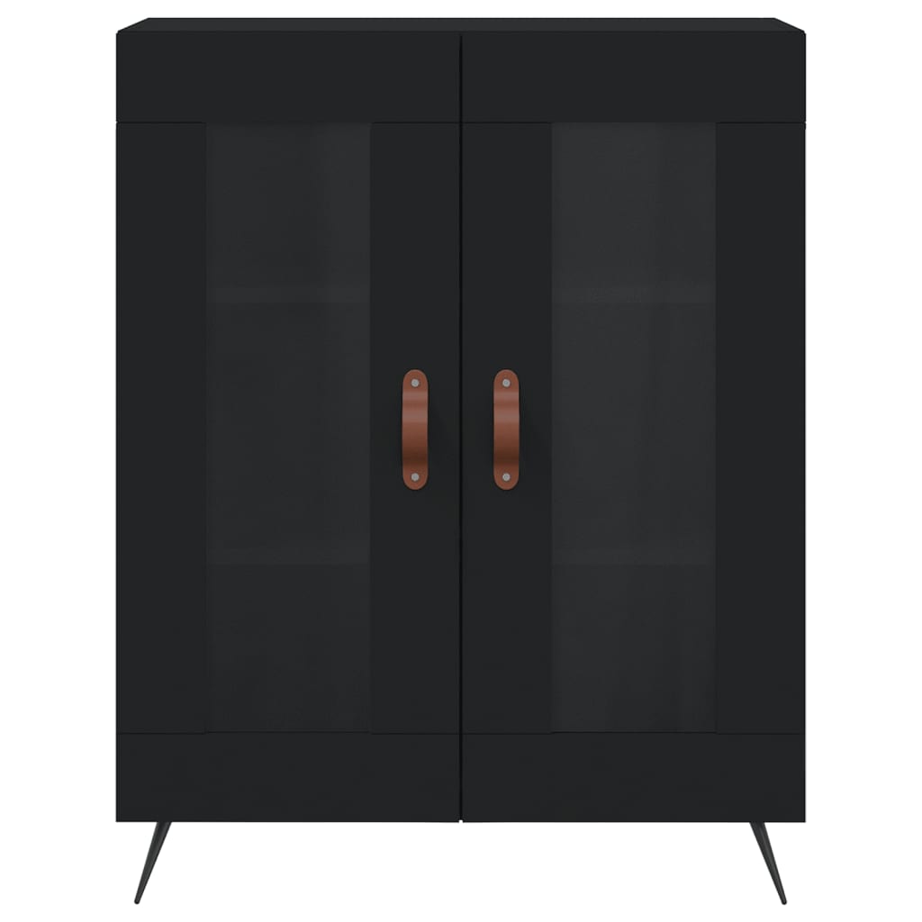 Sideboard Black 69.5x34x90 cm Engineered Wood