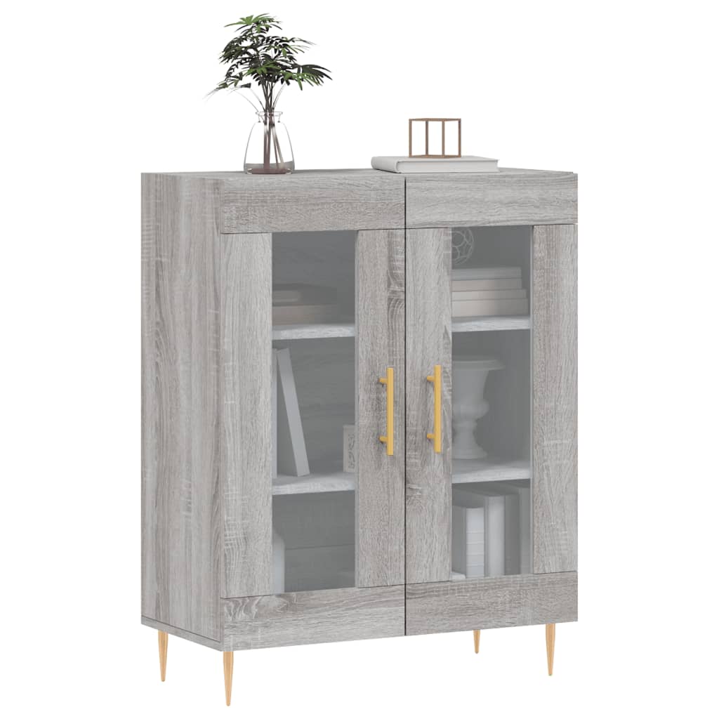 Sideboard Grey Sonoma 69.5x34x90 cm Engineered Wood