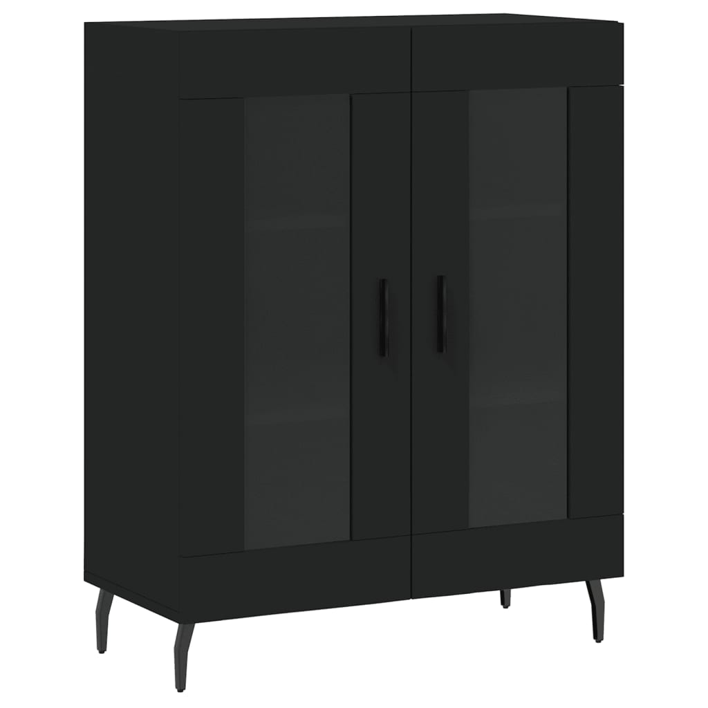 Sideboard Black 69.5x34x90 cm Engineered Wood