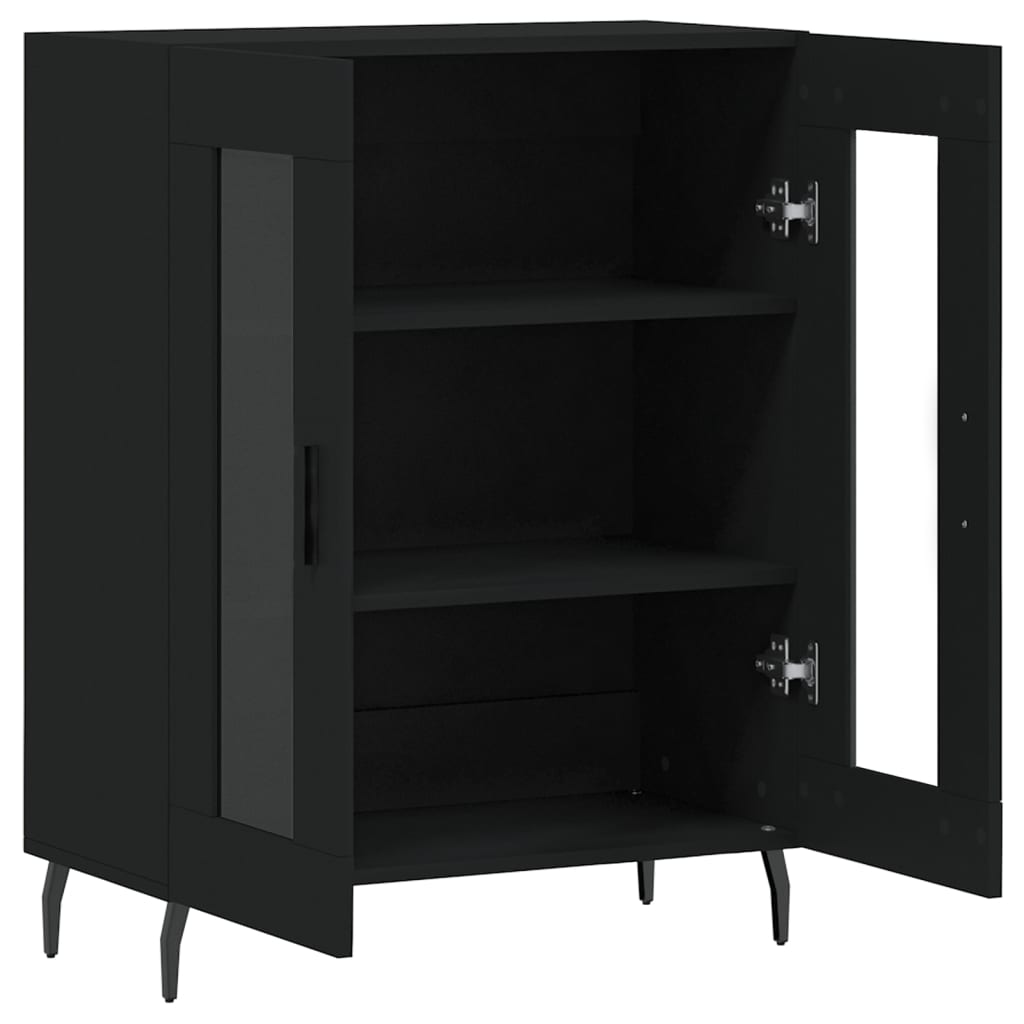 Sideboard Black 69.5x34x90 cm Engineered Wood