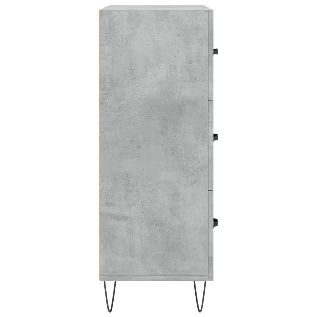 Sideboard Concrete Grey 69.5x34x90 cm Engineered Wood