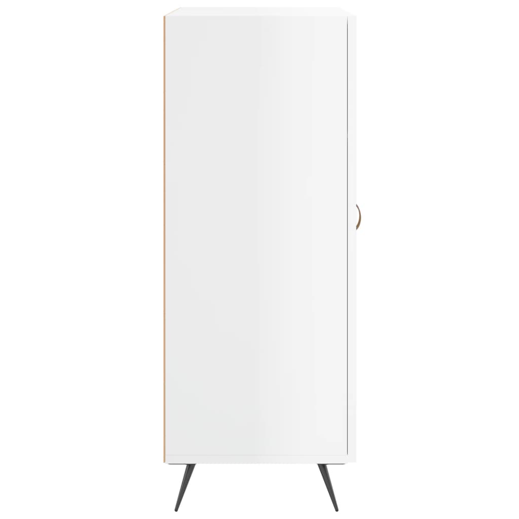 Sideboard High Gloss White 69.5x34x90 cm Engineered Wood