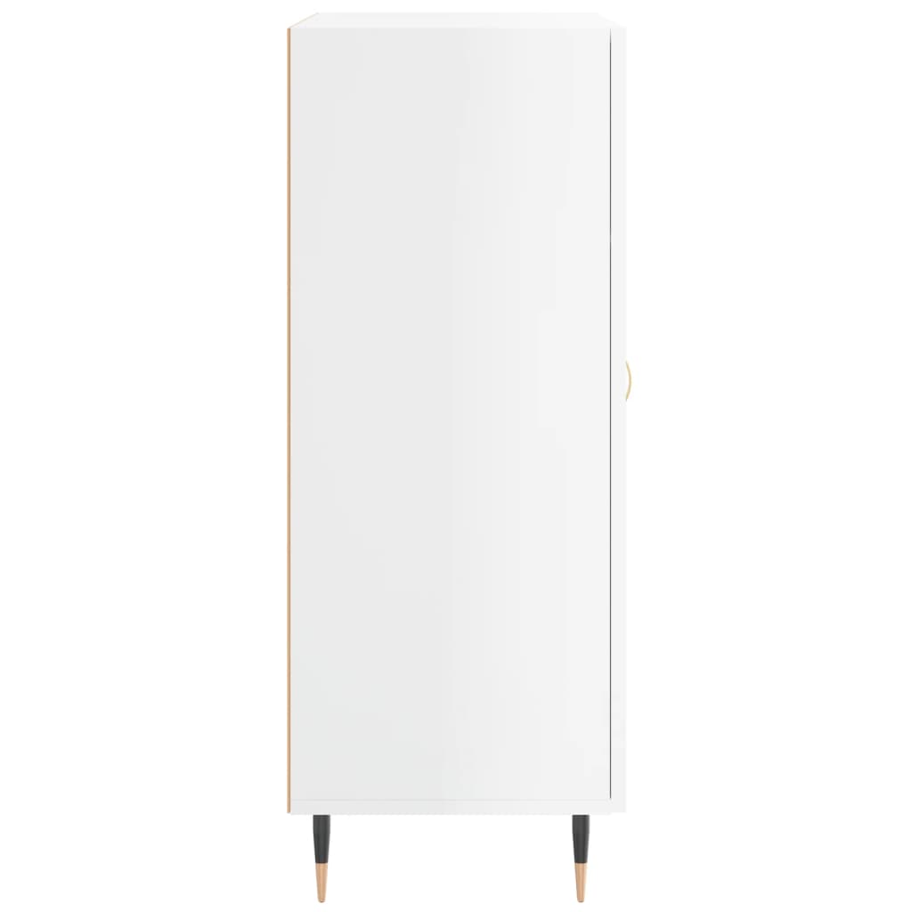 Sideboard High Gloss White 69.5x34x90 cm Engineered Wood